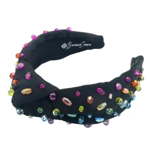 Adult Size Black Headband with Rainbow Beads-Brianna Cannon Online