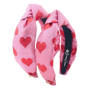 Adult Size Pink & Red Hearts Shimmer Headband-Brianna Cannon Best
