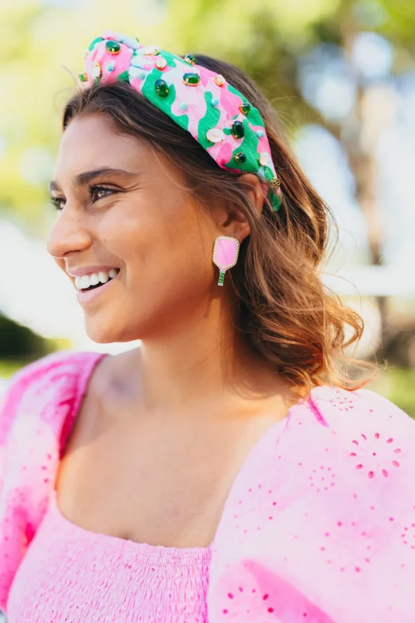 Adult Size Pretty Country Pink, Green & Blue Headband-Brianna Cannon Best