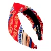 Adult Size Red Bandana Knotted Headband-Brianna Cannon New