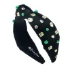 Adult Size Southlake Carroll Logo Headband With Pearls and Crystals-Brianna Cannon Online