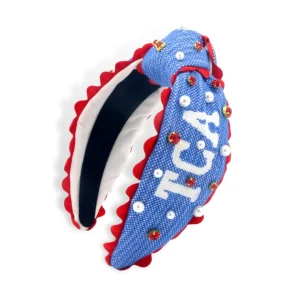 Adult Size TCA TROJANS Cross Stitch Headband-Brianna Cannon Sale