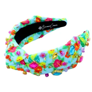 Adult Size Tropics Floral Headband With Crystals-Brianna Cannon Hot