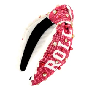 Alabama Adult Size ROLL TIDE Cross Stitch Headband-Brianna Cannon Fashion