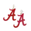 Alabama Crimson & White A Earrings-Brianna Cannon Online