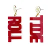 Alabama Crimson & White ROLL TIDE Earrings-Brianna Cannon Fashion