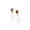 Alabama Mini White ROLL TIDE Earrings-Brianna Cannon Online