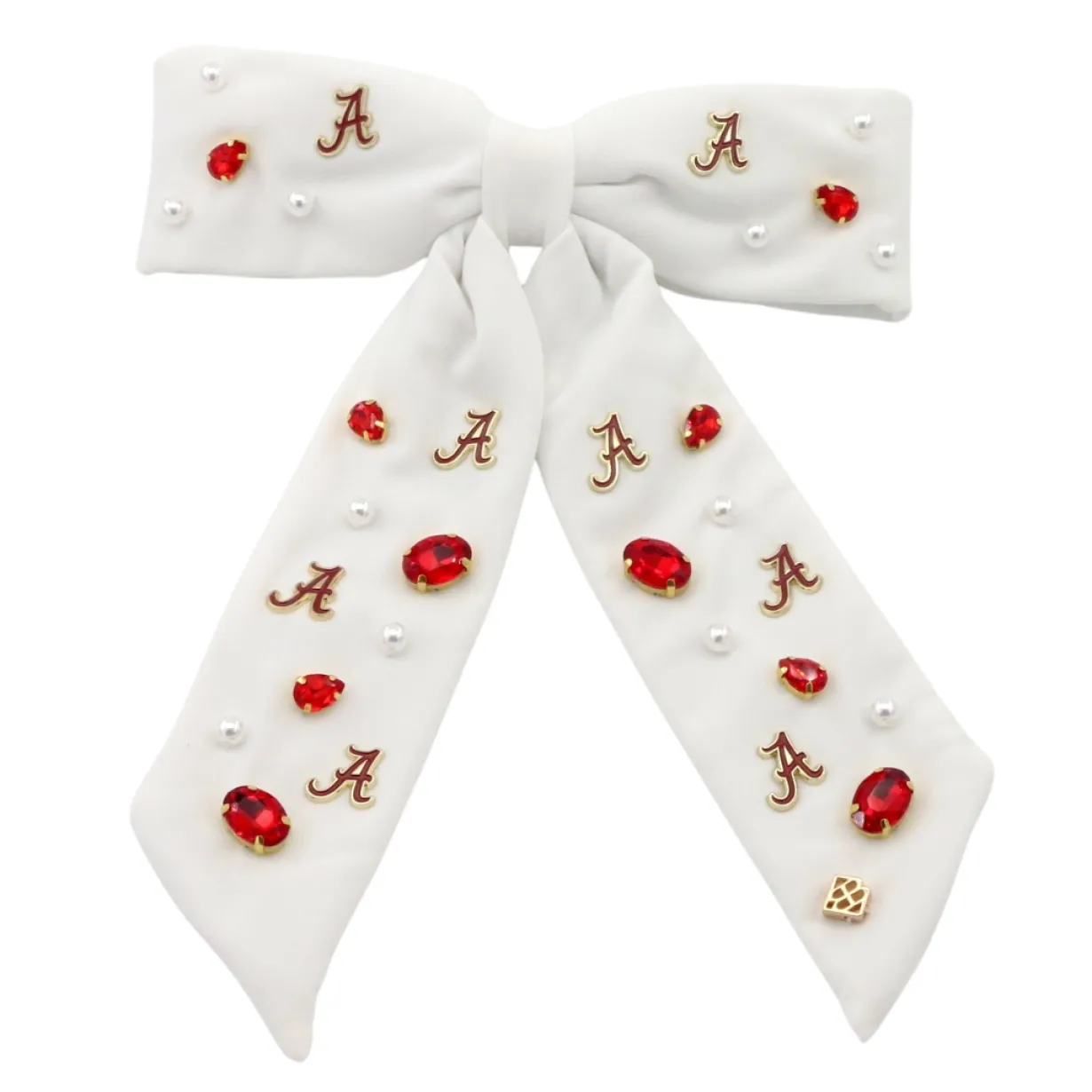 alabama_white_bow_barrett_0.webp Alabama White Bow Barrette-Brianna Cannon Hot