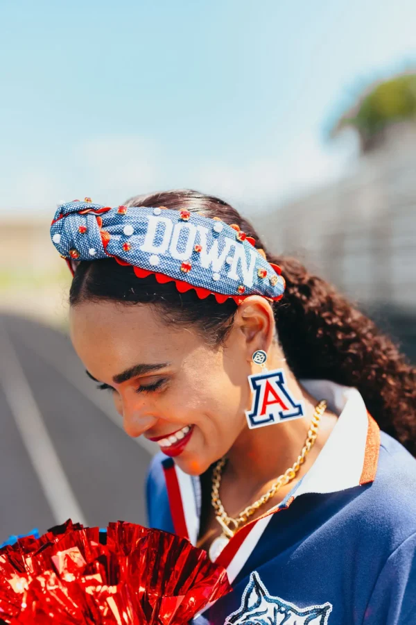 Arizona BEAR DOWN Adult Cross Stitch Headband-Brianna Cannon Discount
