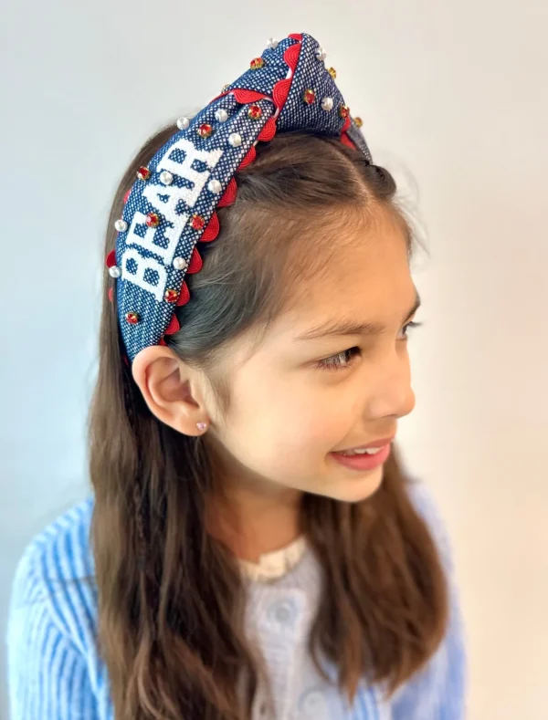 Arizona BEAR DOWN Child Cross Stitch Headband-Brianna Cannon Hot