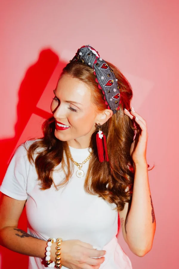Arizona Cardinals Adult Cross Stitch Headband-Brianna Cannon Clearance