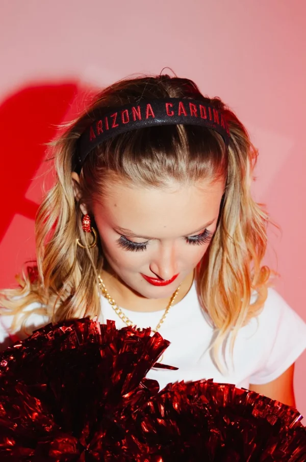 Arizona Cardinals Thin Embroidered Headband-Brianna Cannon Clearance
