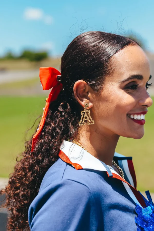 Arizona Gold Logo Earring with BC Logo-Brianna Cannon Fashion