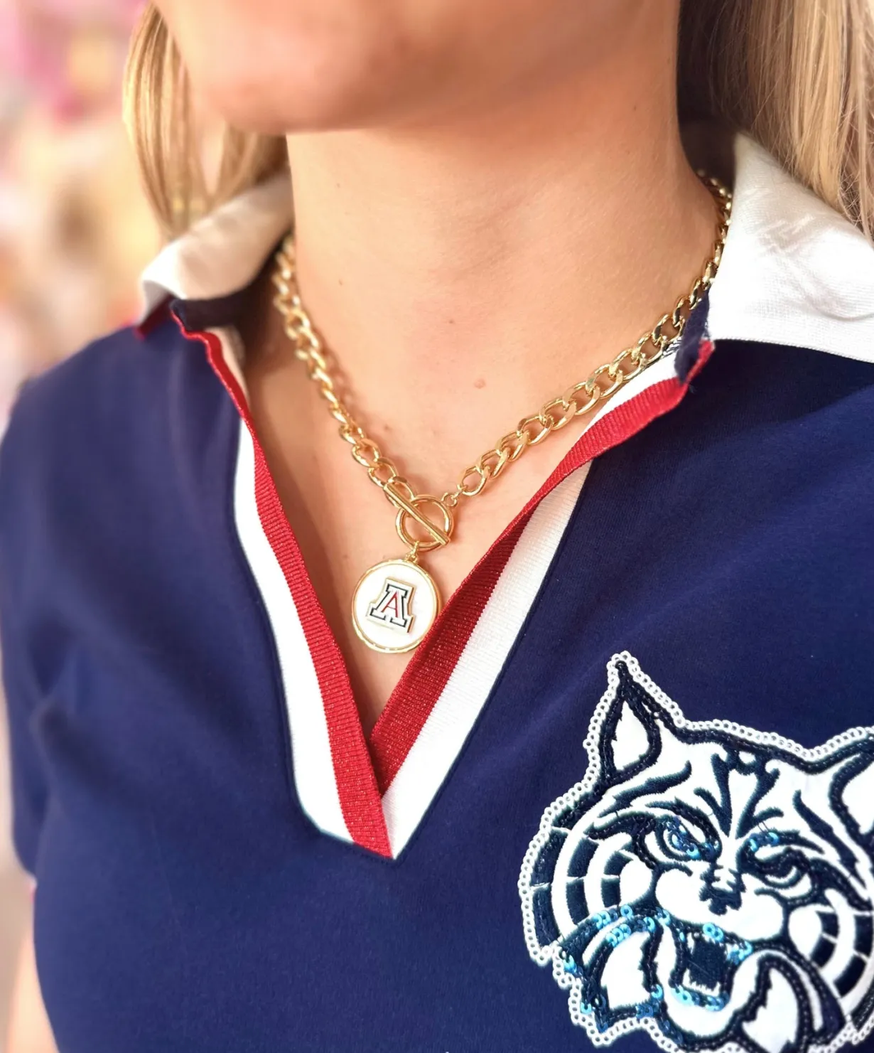 arizona_logo_necklace_1.webp Arizona Logo Necklace-Brianna Cannon Fashion