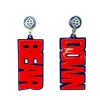 Arizona Red BEAR DOWN Earrings-Brianna Cannon Outlet