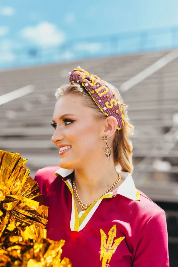 Arizona State Adult SUN DEVILS Cross Stitch Headband-Brianna Cannon Online