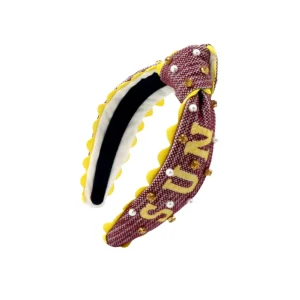 Arizona State Child SUN DEVILS Cross Stitch Headband-Brianna Cannon Outlet