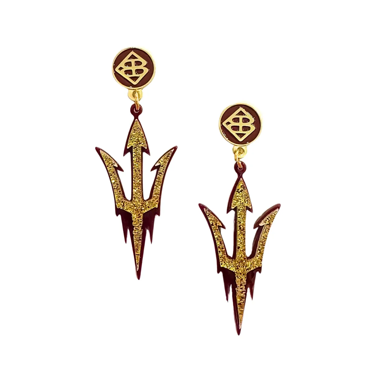 arizona_state_gold_glitte_0.webp Arizona State Gold Glitter Logo Earrings-Brianna Cannon Hot