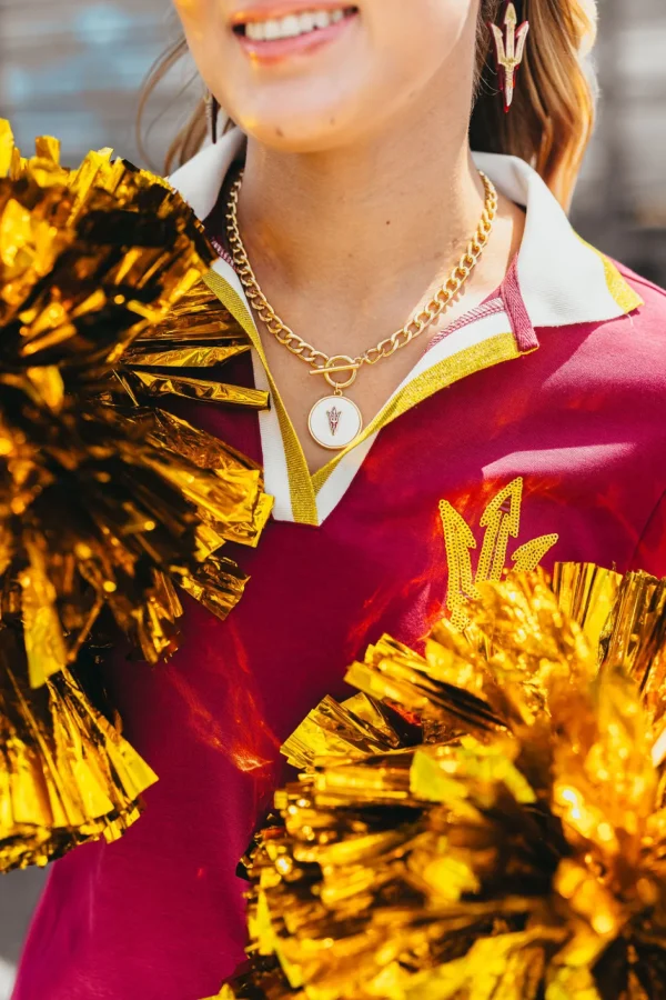 Arizona State Logo Necklace-Brianna Cannon Discount