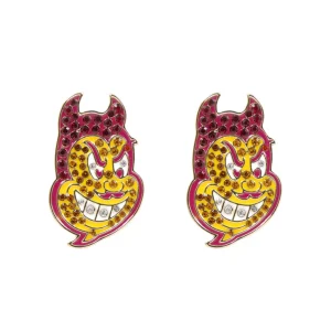 Arizona State Pavé Logo Studs-Brianna Cannon Fashion