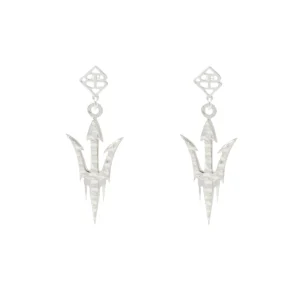 Arizona State Silver Logo Earring with BC Logo-Brianna Cannon Clearance