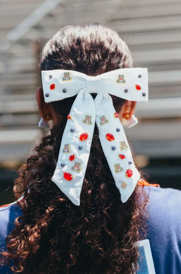 Arizona White Bow Barrette-Brianna Cannon New