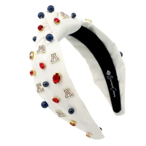Arizona White Logo Headband-Brianna Cannon Hot
