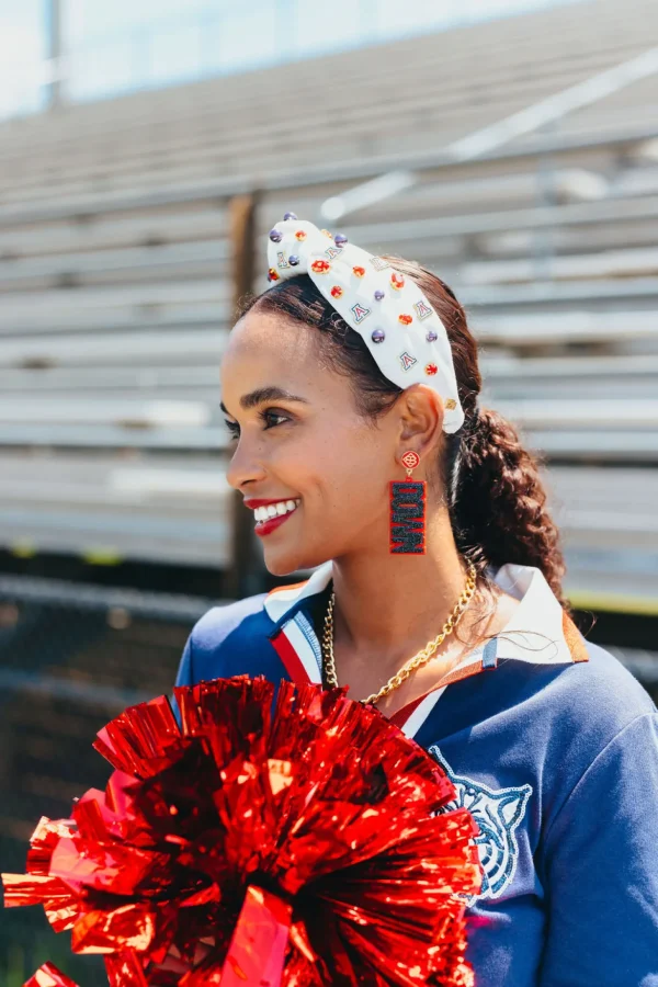 Arizona White Logo Headband-Brianna Cannon Hot