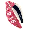 Arkansas Adult Size WOOO PIG Cross Stitch Headband-Brianna Cannon Sale