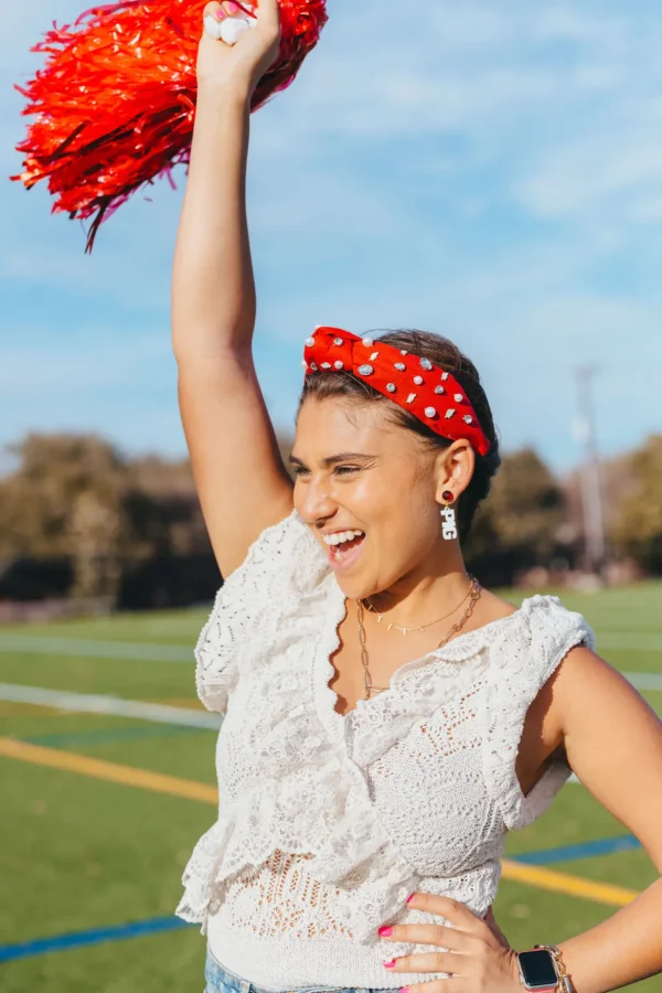 Arkansas Cardinal Red Logo Headband-Brianna Cannon Fashion