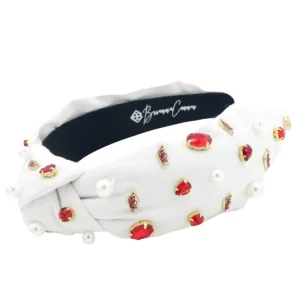 Arkansas White Logo Headband-Brianna Cannon Discount