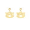 Auburn Gold Logo Earring with BC Logo-Brianna Cannon Outlet