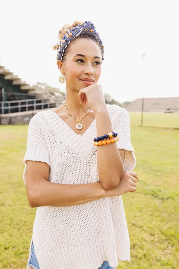 Auburn Logo Necklace-Brianna Cannon Fashion