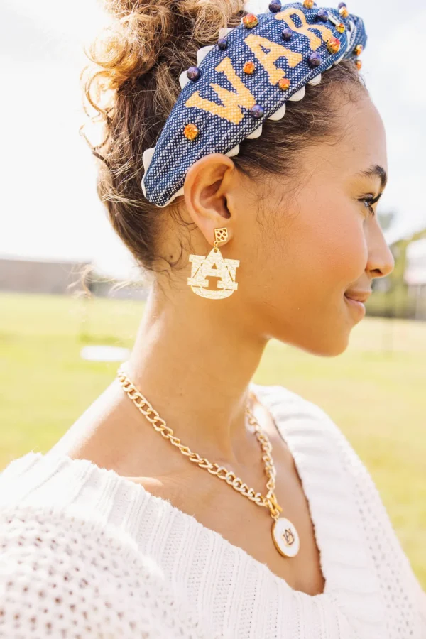 Auburn Logo Necklace-Brianna Cannon Fashion