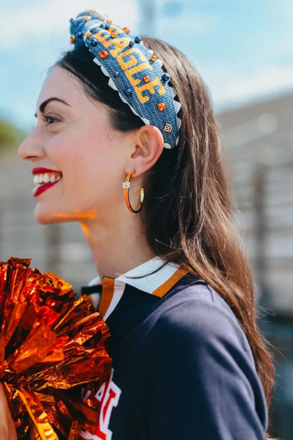 Auburn Logo Hoop Earrings-Brianna Cannon Clearance