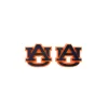 Auburn Navy & Orange AU Logo Studs-Brianna Cannon Best