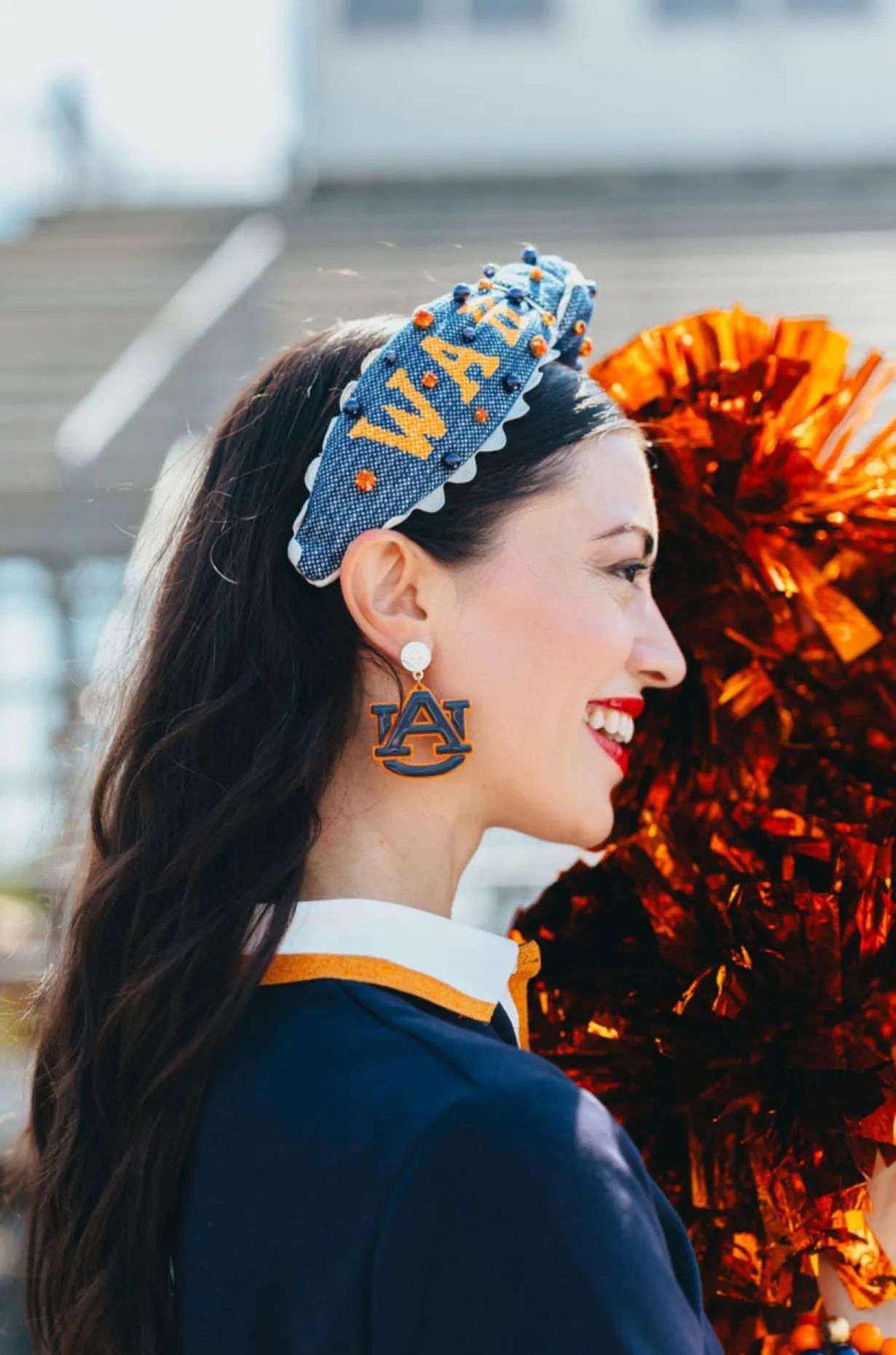 auburn_navy__orange_au_lo_1-1.webp Auburn Navy & Orange AU Logo Earrings-Brianna Cannon Online