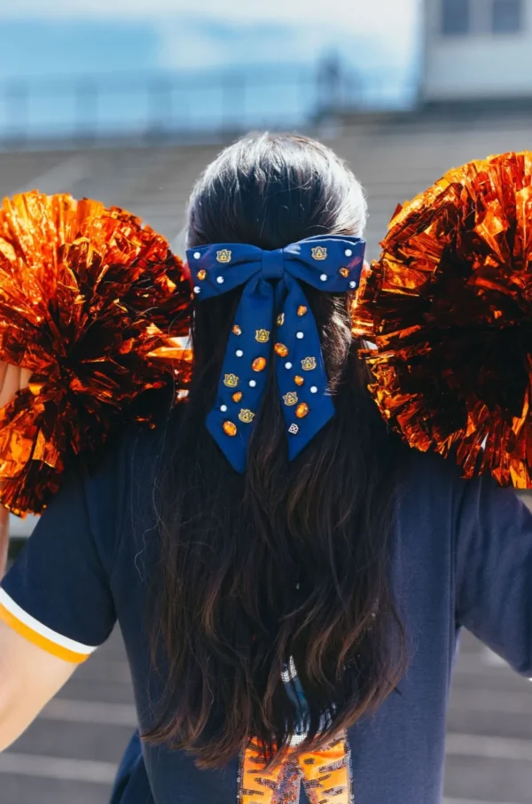 Auburn Navy Auburn Bow Barrette-Brianna Cannon Best