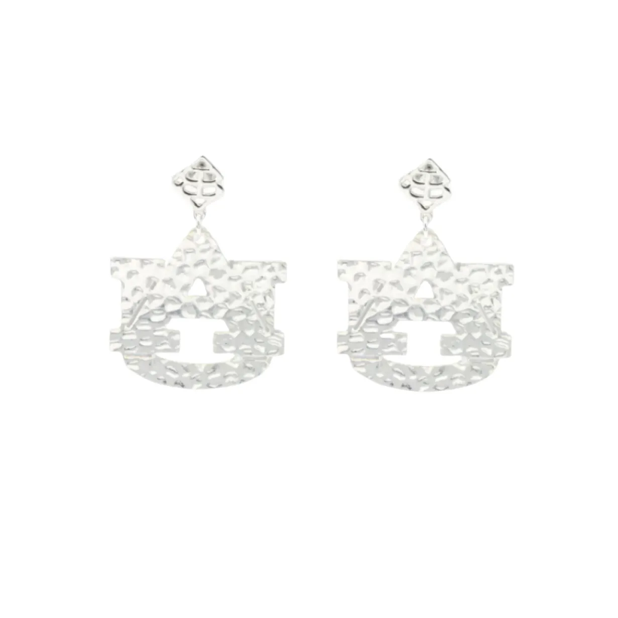 auburn_silver_logo_earrin_0.webp Auburn Silver Logo Earring with BC Logo-Brianna Cannon Clearance