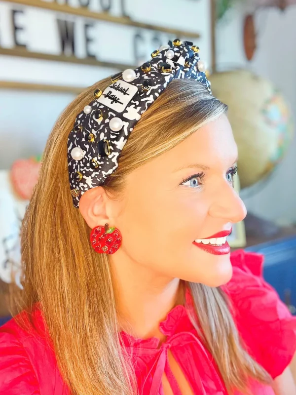 Back to School Apple Earrings-Brianna Cannon Clearance