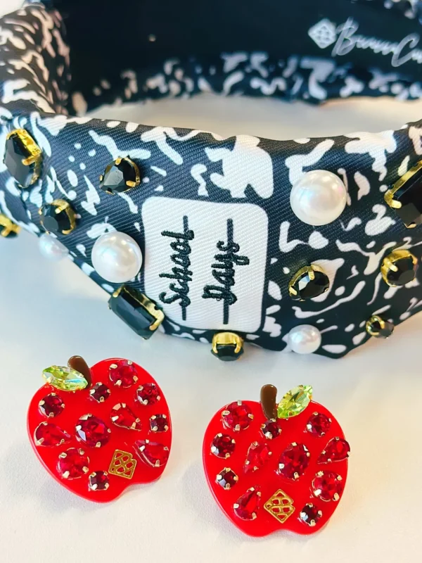 Back to School Apple Earrings-Brianna Cannon Clearance