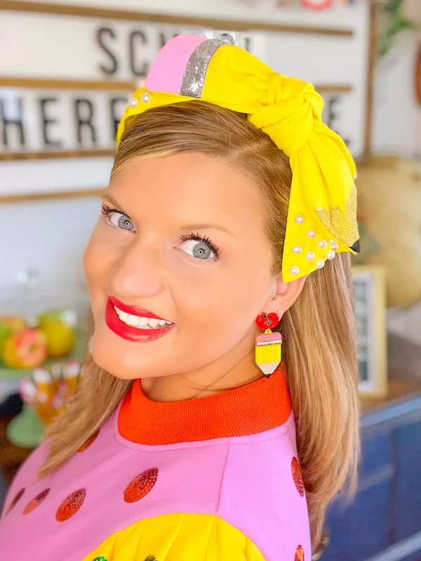 Back to School Pencil Earrings-Brianna Cannon Discount