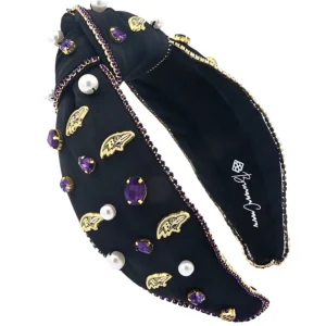 Baltimore Ravens Black Logo Headband-Brianna Cannon Clearance