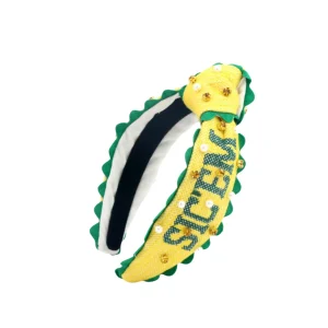 Baylor Child Size SIC'EM BEARS Cross Stitch Headband-Brianna Cannon Clearance