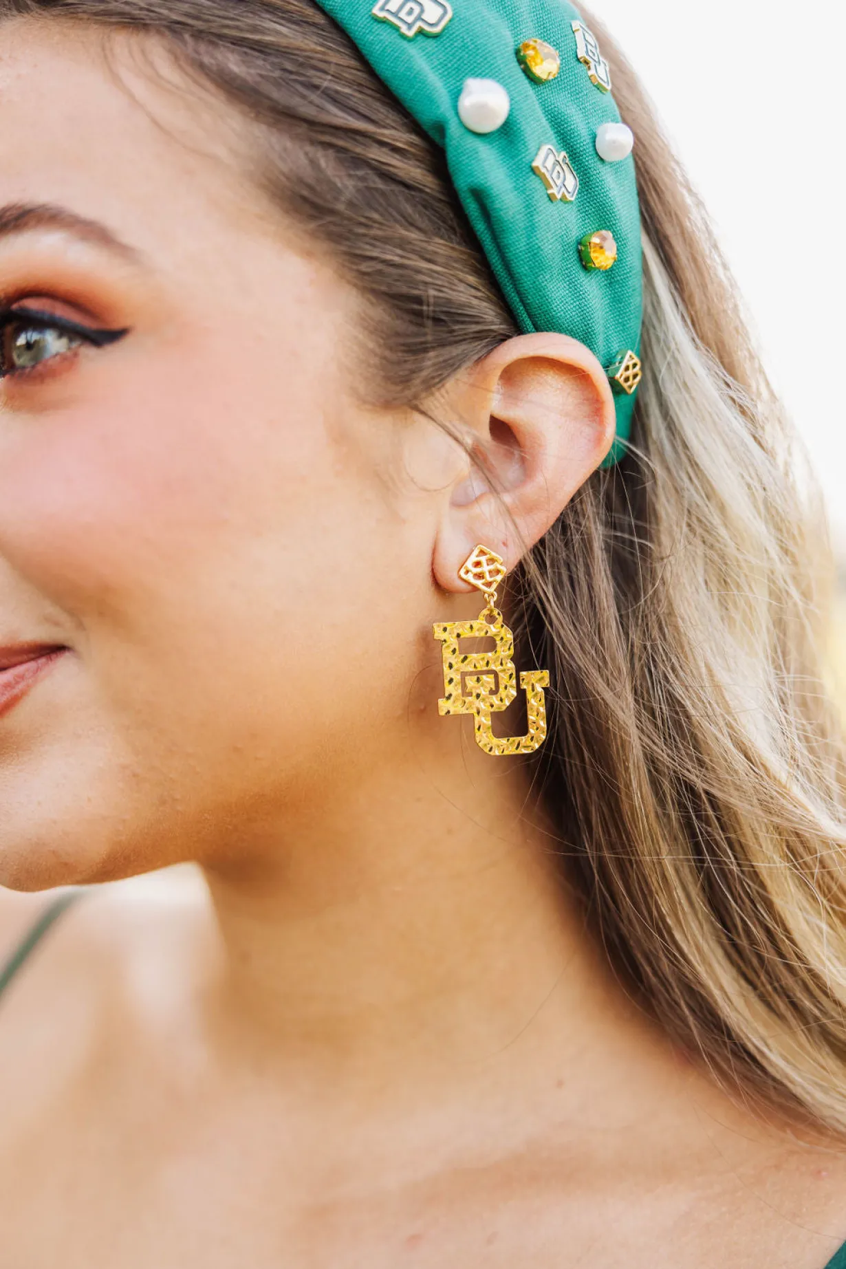 baylor_gold_logo_earring__1.webp Baylor Gold Logo Earring with BC Logo-Brianna Cannon New