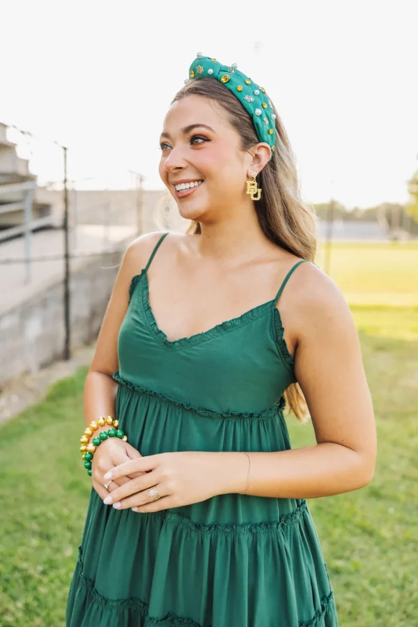 Baylor Gold Logo Earring with BC Logo-Brianna Cannon New