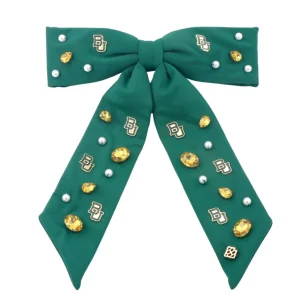 Baylor Green Bow Barrette-Brianna Cannon Sale