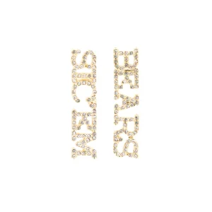 Baylor SIC'EM BEARS Pavé Rhinestone Stud Earrings-Brianna Cannon Discount