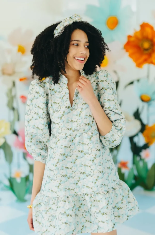 BC Bib Dress - Blue Skies Camellia Dress-Brianna Cannon Outlet