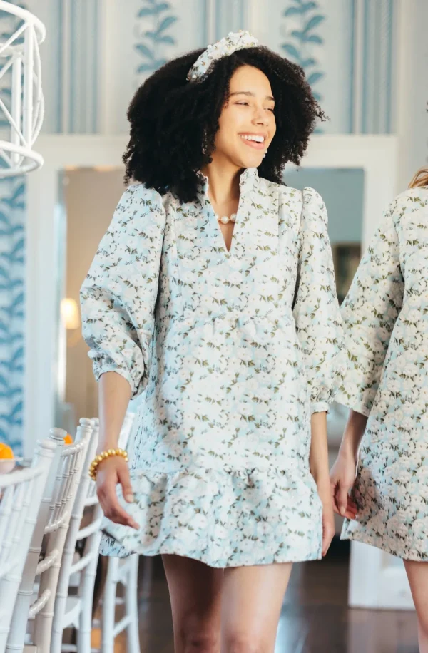 BC Bib Dress - Blue Skies Camellia Dress-Brianna Cannon Outlet